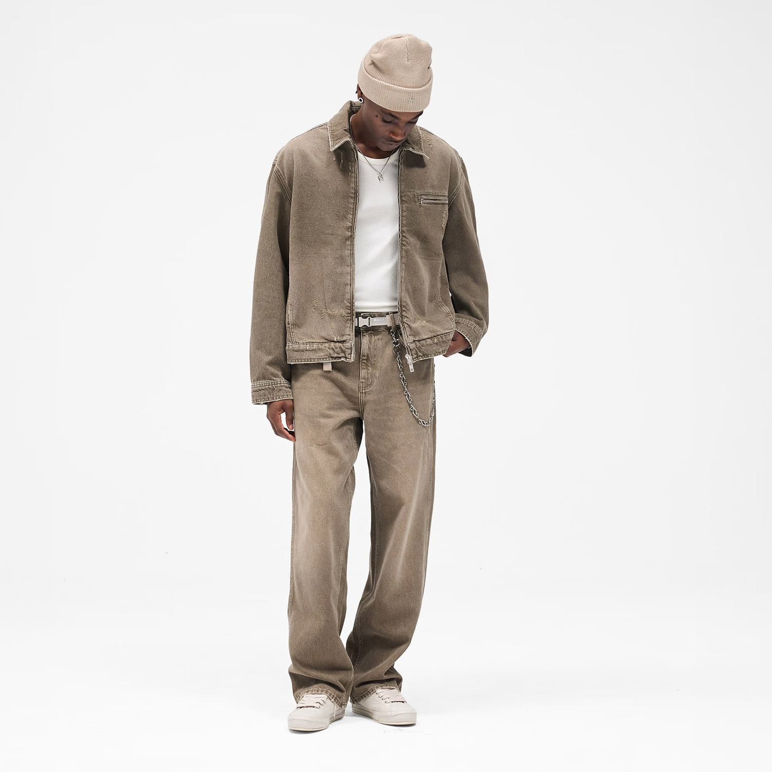 R3 Baggy Denim - Washed Olive