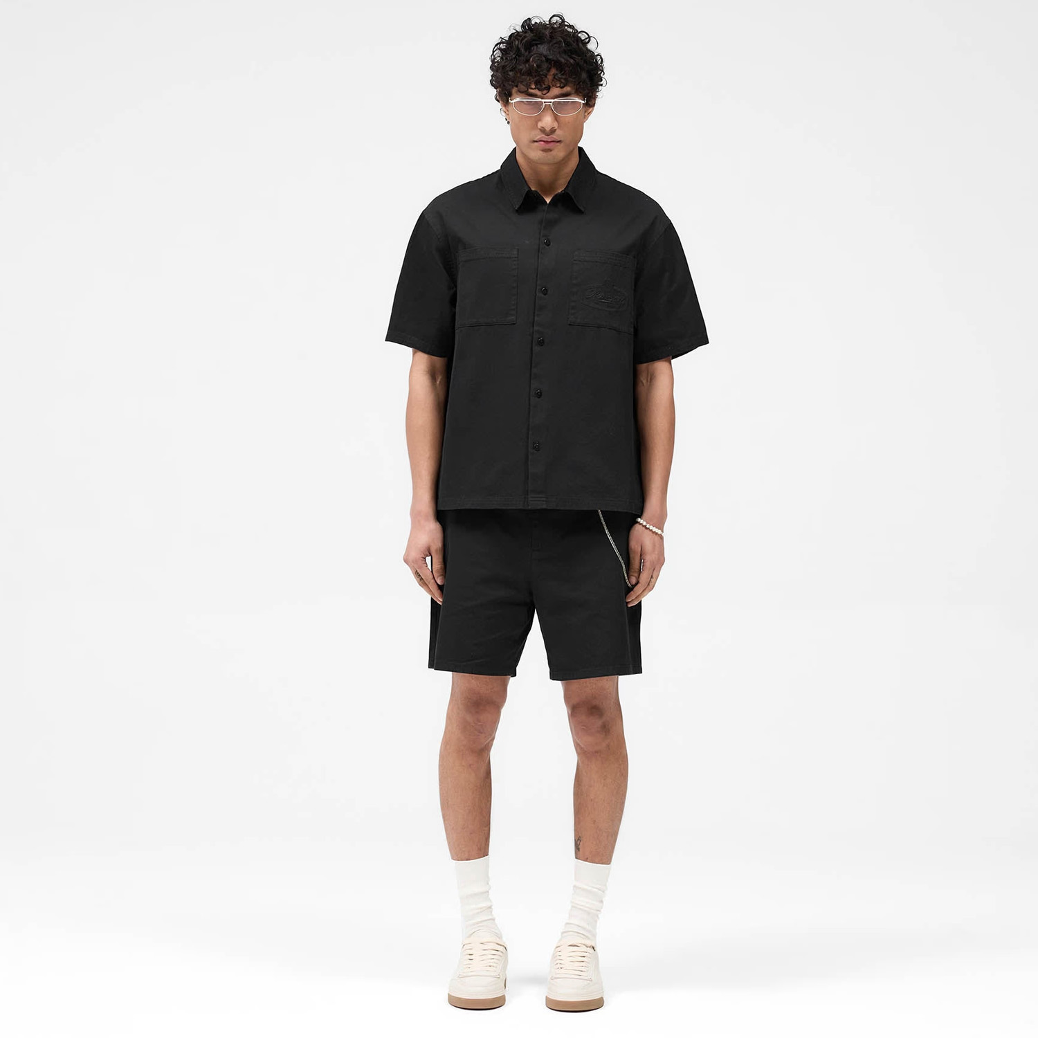 Cotton Tailored Short - Jet Black