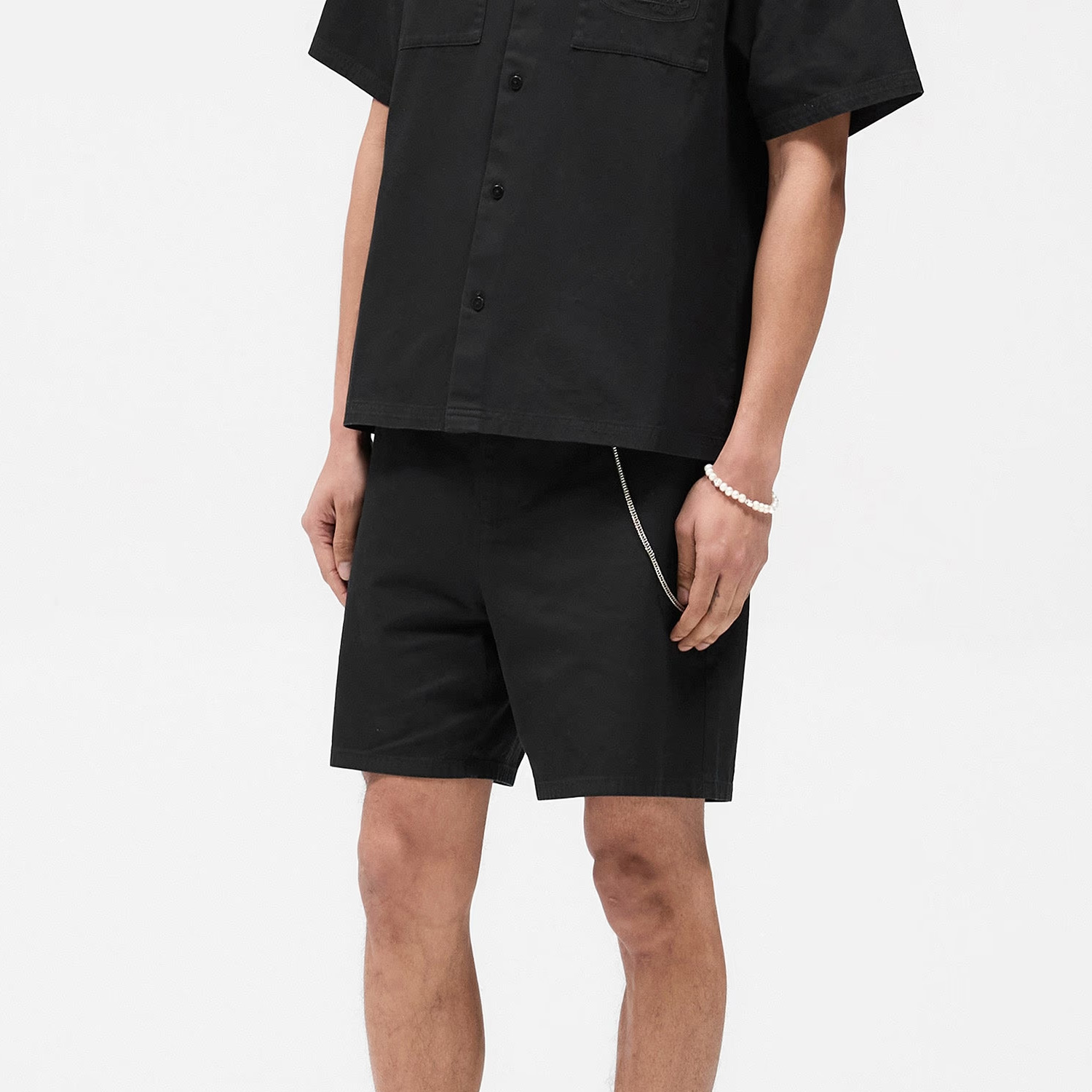 Cotton Tailored Short - Jet Black