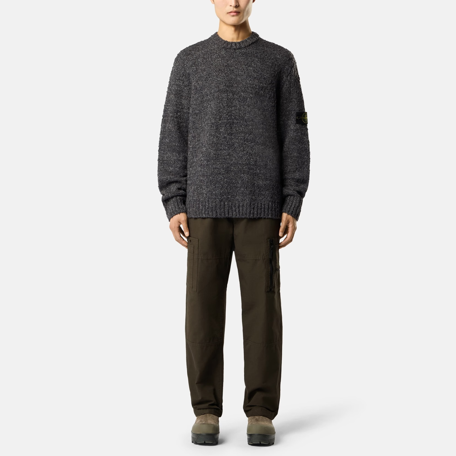 светр Stone Island 5100031 SPECKLED WOOL NYLON L2S155100031S0N20 V0M62