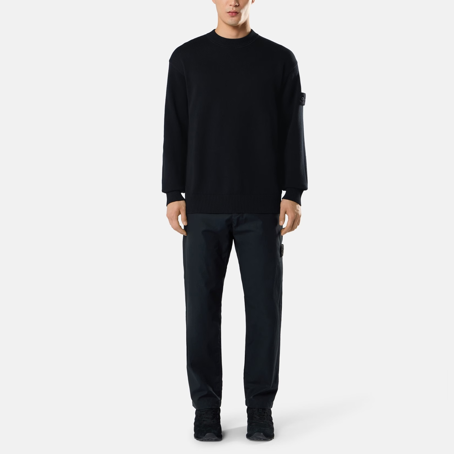 светр Stone Island 5100063 COTTON CASHMERE_S.I. GHOST L2S155100063S00FA V0029
