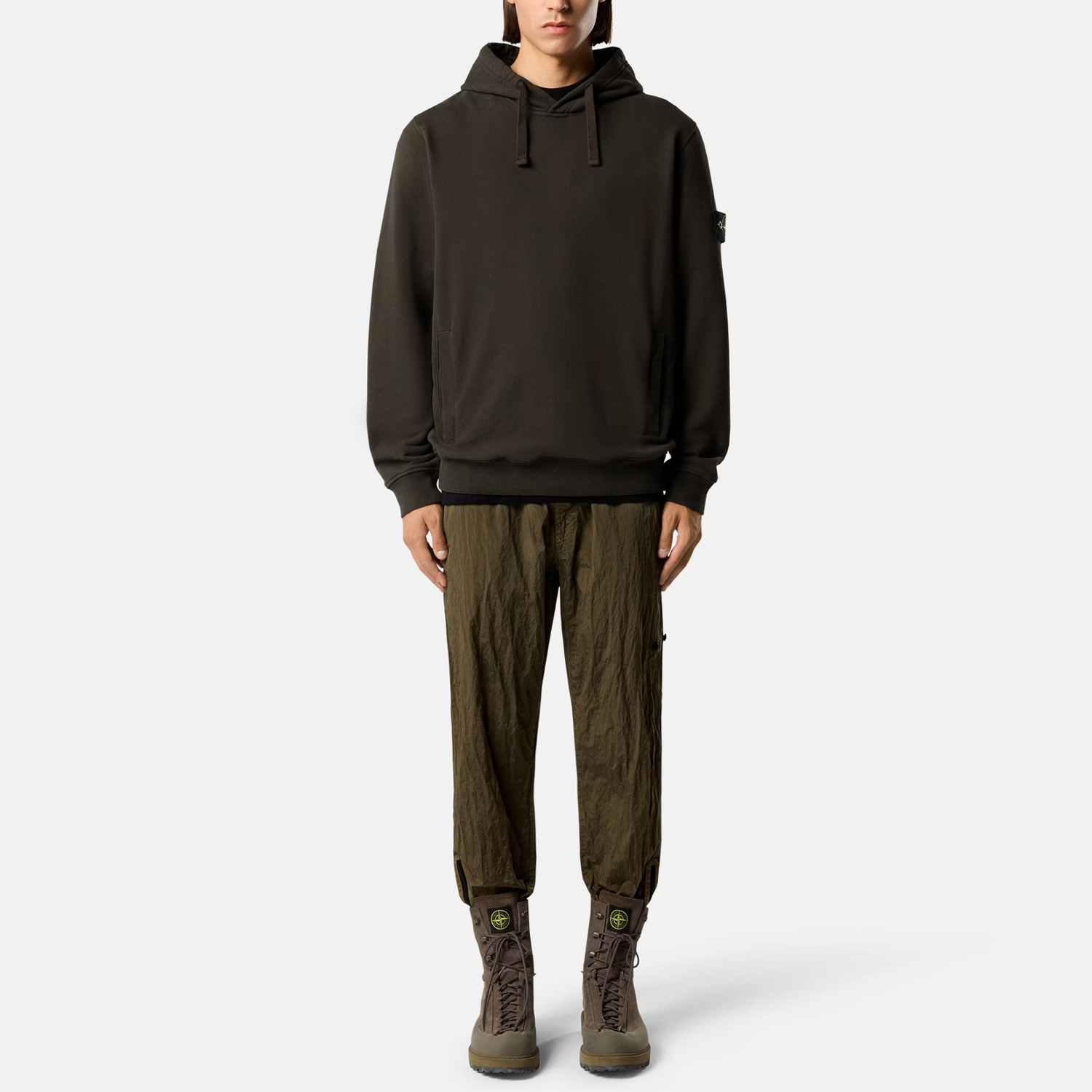 Худи Stone Island 6100048 BRUSHED ORGANIC COTTON FLEECE L2S156100048S0A20 V0078