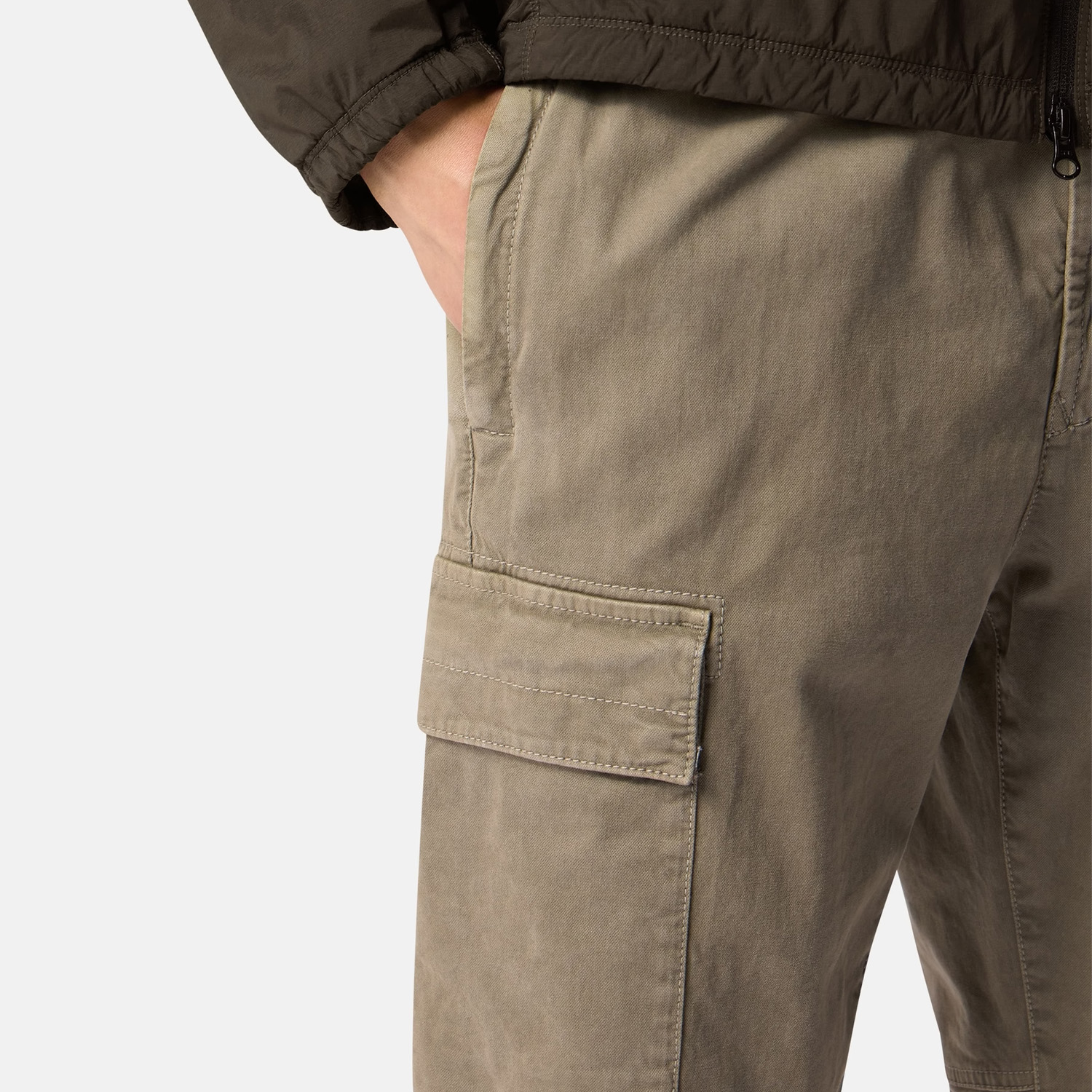 Штани-карго Stone Island 3100033 STRETCH BROKEN TWILL COTTON 'OLD' EFFECT L2S153100033S00L1 V015G