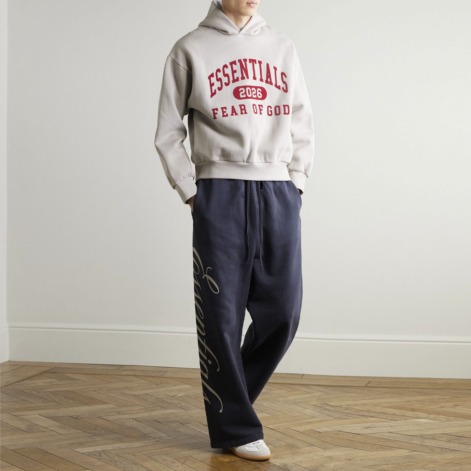 Худи Essentials Logo-Print Cotton-Blend Jersey Hoodie