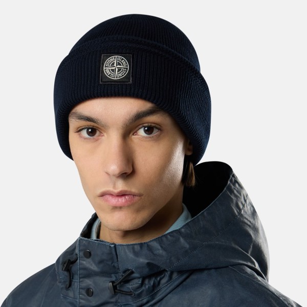 Шапка Stone Island N100102 RIBBED SOFT COTTON L2S15N100102S00D7 V0020