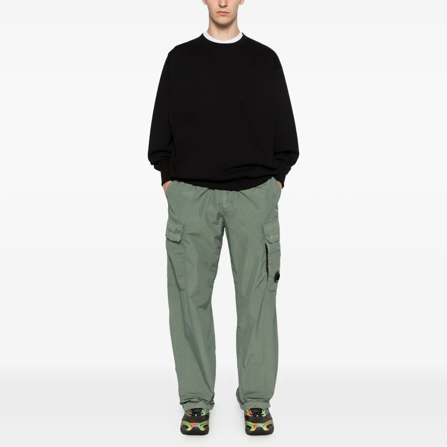 Штани CP Company Flatt Nylon Loose Cargo Lens Pants 20CMPA140A005991G 668