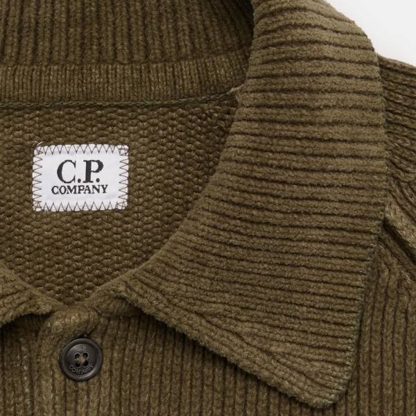 Светр CP Company Chenille Cotton Lens Polo Sweater 21CMKN198A005558G 683