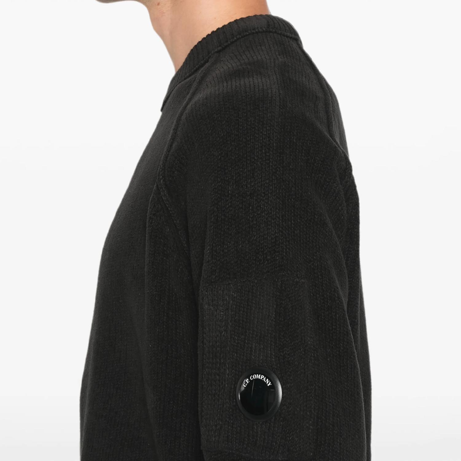 Светр CP Company Chenille Cotton Lens Crewneck Sweater 21CMKN196A005558G 999