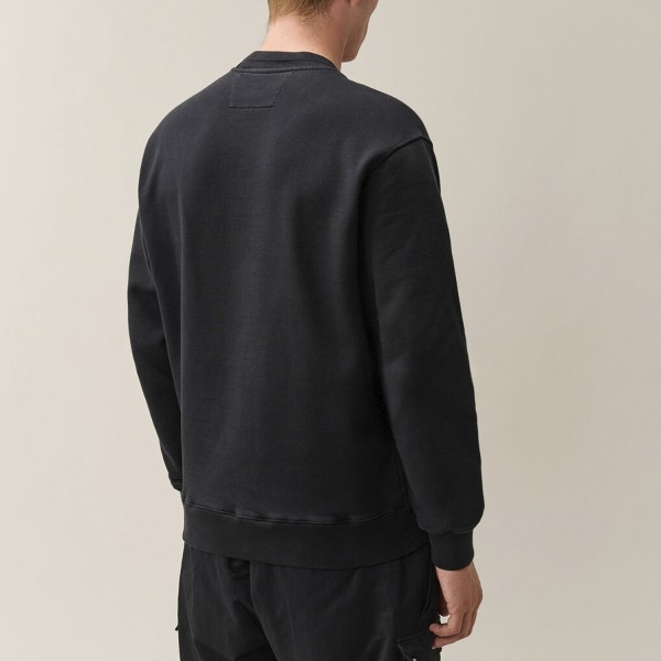 Свитер C.P. Company Cotton Fleece Crewneck Logo Sweatshirt 21CMSS174A006453O 999