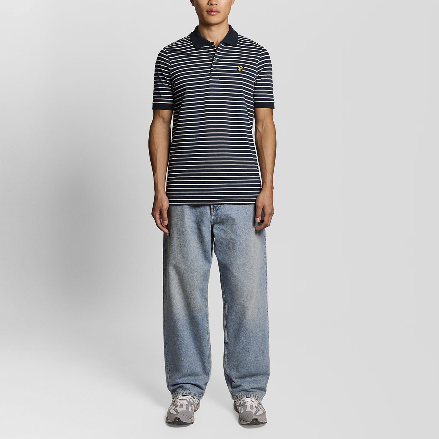 Поло Lyle&Scott SP2404V Dark Navy/White