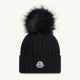 Шапка Moncler Wool Beanie with Pom Pom