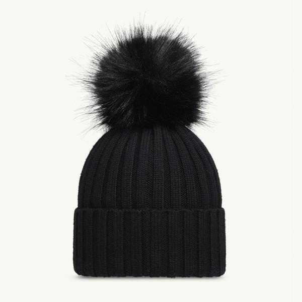 Шапка Moncler Wool Beanie with Pom Pom