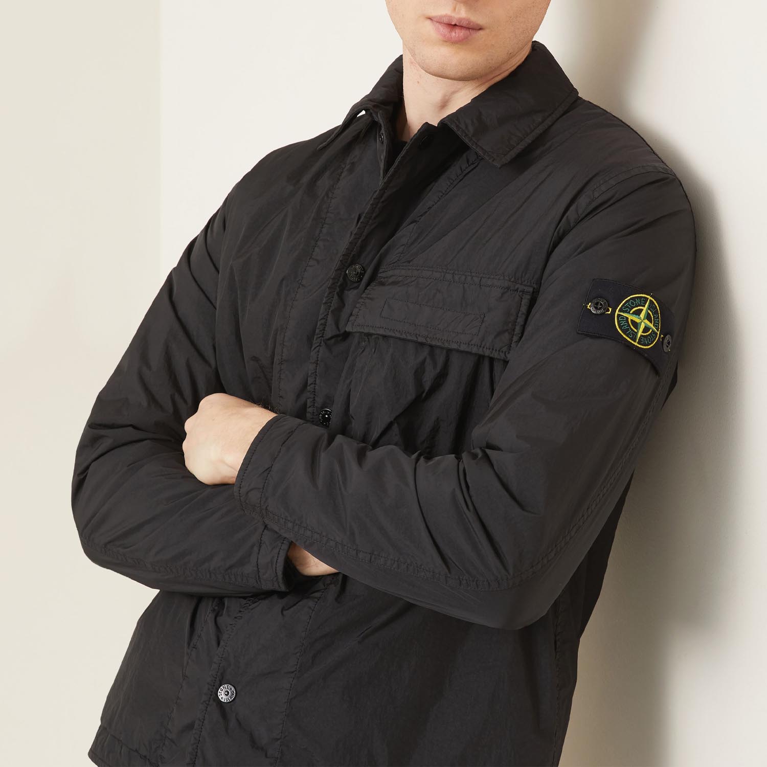 Чоловіча сорочка Stone Island Crinkle Reps NY L1S151200002S0A23 V0029