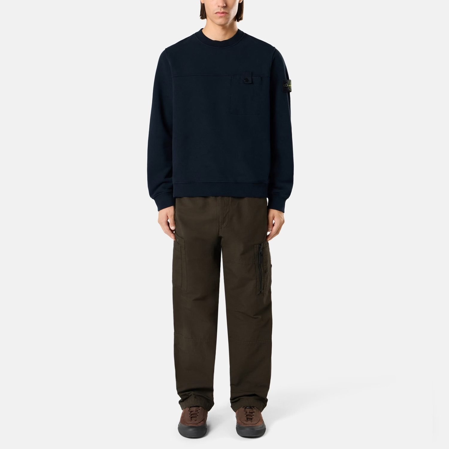 Свитшот Stone Island Brushed Organic Cotton Fleece L2S156100038S0A20 V0020