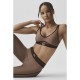 Топ Alo Airlift Line Up Bra W9533R Java Brown