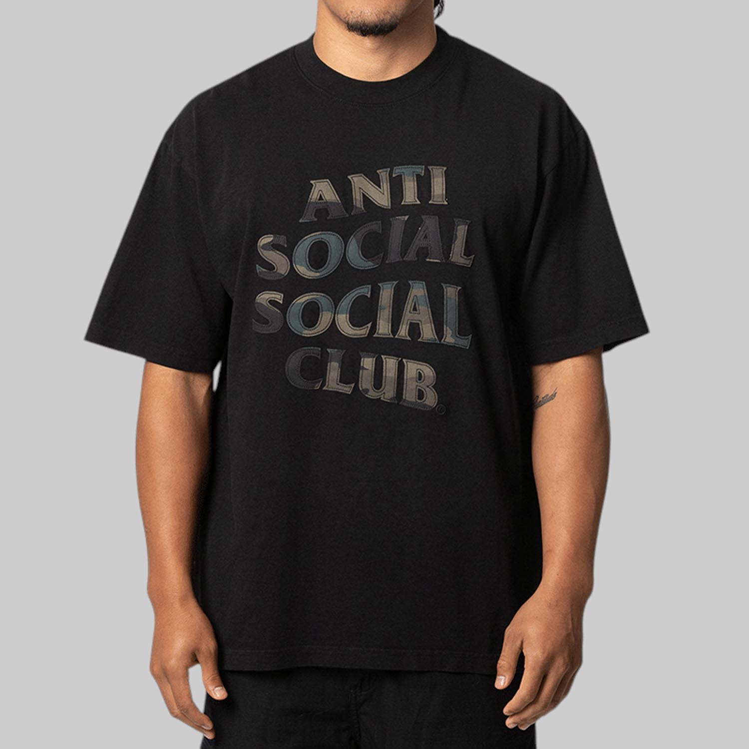 Футболка Anti Social Club Camo Applique Tee