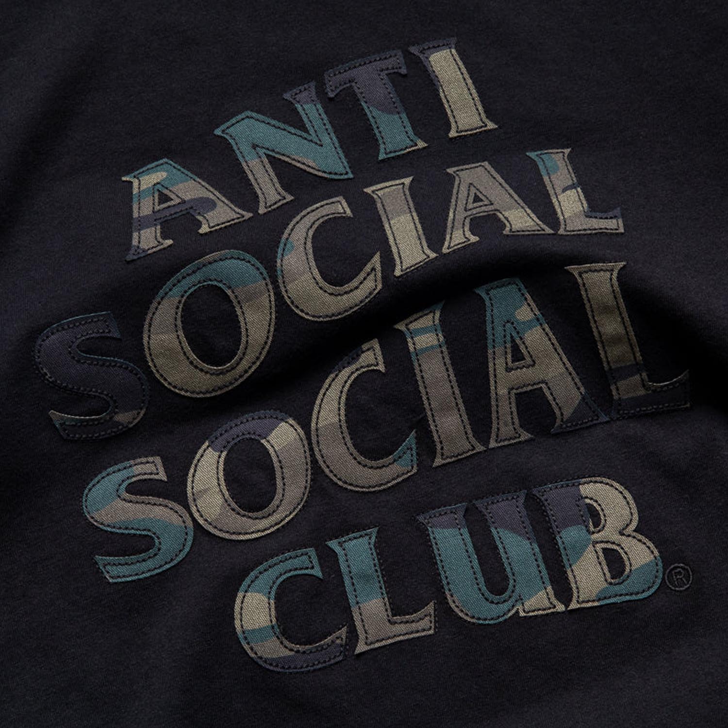 Футболка Anti Social Club Camo Applique Tee