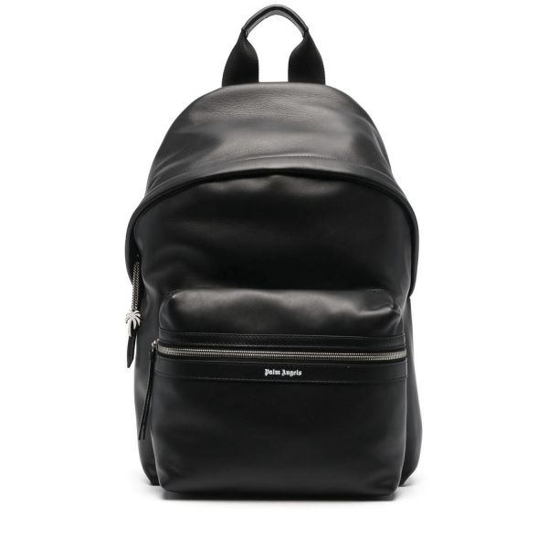 Рюкзак Palm Angels Leather Classic Backpack Black Black