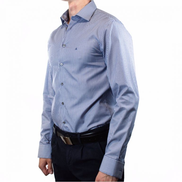 Рубашка Calvin Klein (крупная синяя полоска) codhr12.