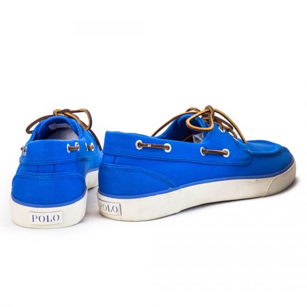 Кеды Polo Ralph Lauren SANDER P-SK-VLC COLBY BLUE CANVAS N7805.