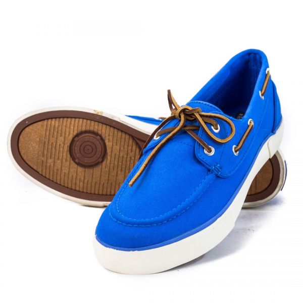 Кеды Polo Ralph Lauren SANDER P-SK-VLC COLBY BLUE CANVAS N7805.