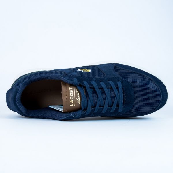 Lacoste Joggeur 317 4 SPM NVY BRW TEXTILE SUEDE brand centr