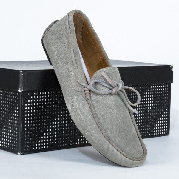 Мокасины Fratelli Rossetti Jeans York PIOMBO/37.