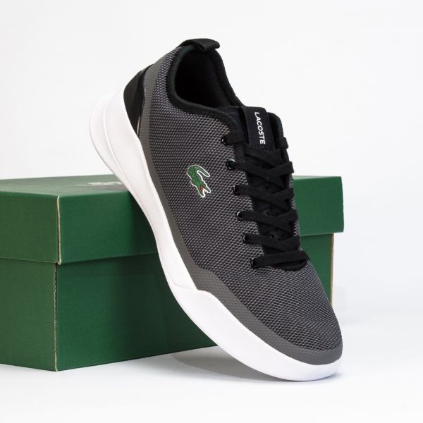Lacoste LT Dual 317 1 SPM BLK WHT Textile brand centr
