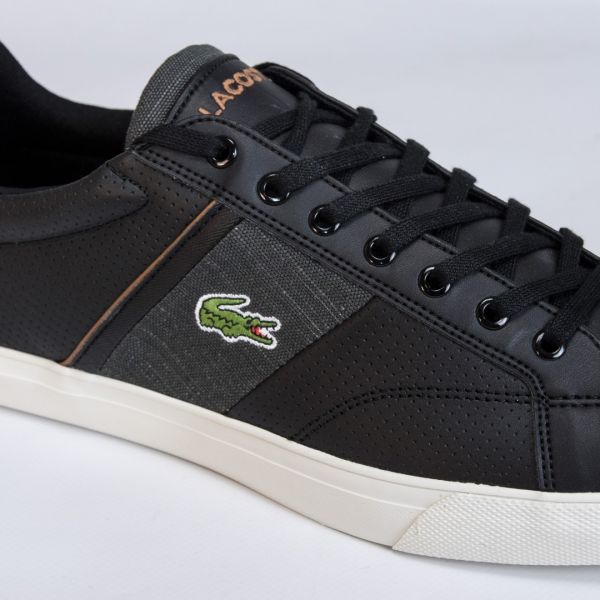 Кеды Lacoste Fairlead 318 1 CAM LTH/SYN BLK/TAN.