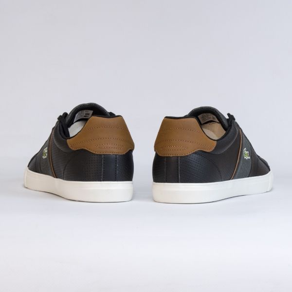 Кеды Lacoste Fairlead 318 1 CAM LTH/SYN BLK/TAN.