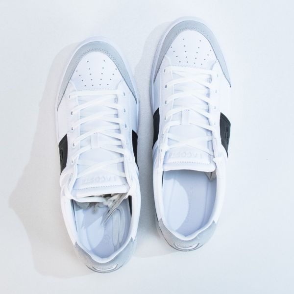 Кеды Lacoste Courtline 319 1 US CMA WHT/BLK Leather/suede.