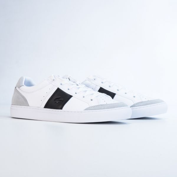 Кеды Lacoste Courtline 319 1 US CMA WHT/BLK Leather/suede.