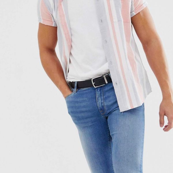 Ремень Ben Sherman Reversible black/brown casual belt.