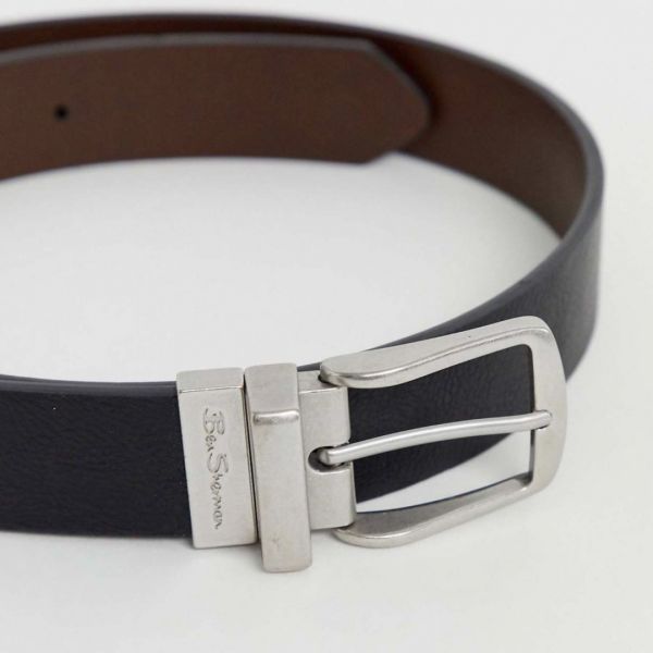 Ремень Ben Sherman Reversible black/brown casual belt.