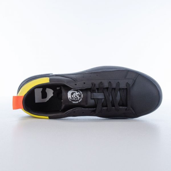 Кеды Diesel S-Clever Low Black/Yellow Fluo.