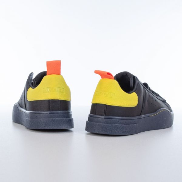 Кеды Diesel S-Clever Low Black/Yellow Fluo.