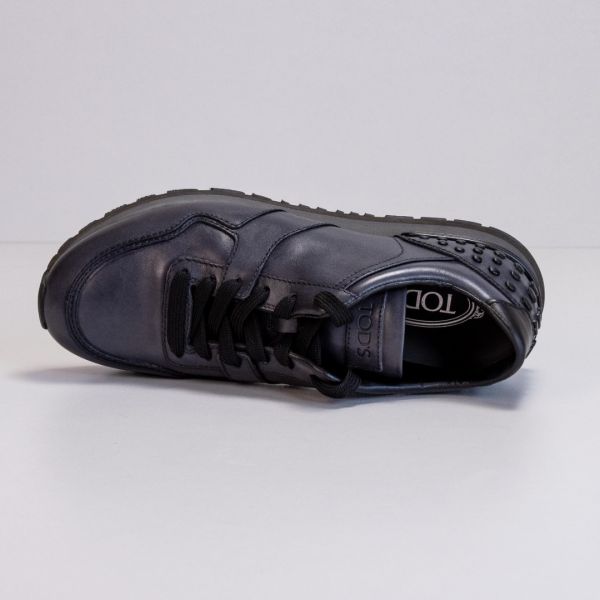 Кроссовки Tod's All Dots Spoiler Matt XH SCD Fumo Scuro Nero.