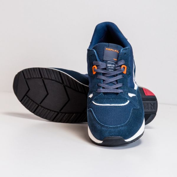 Кроссовки Replay Alvares 0195 Navy White.