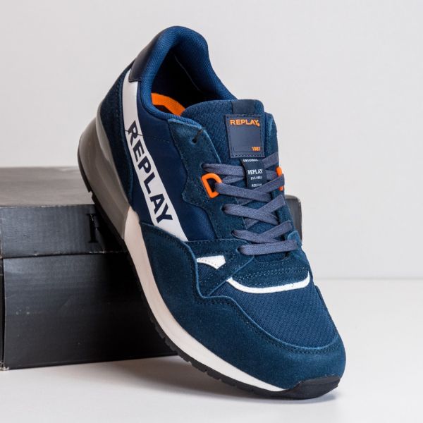 Кроссовки Replay Alvares 0195 Navy White.