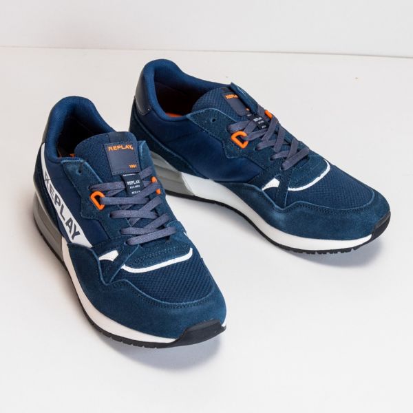 Кроссовки Replay Alvares 0195 Navy White.