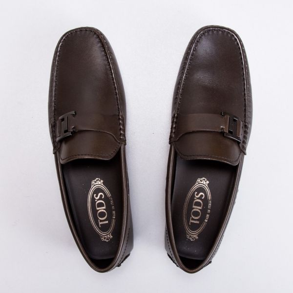 Мокасины Tod's Placca Doppia T City Gommino D90 Testa Moro.