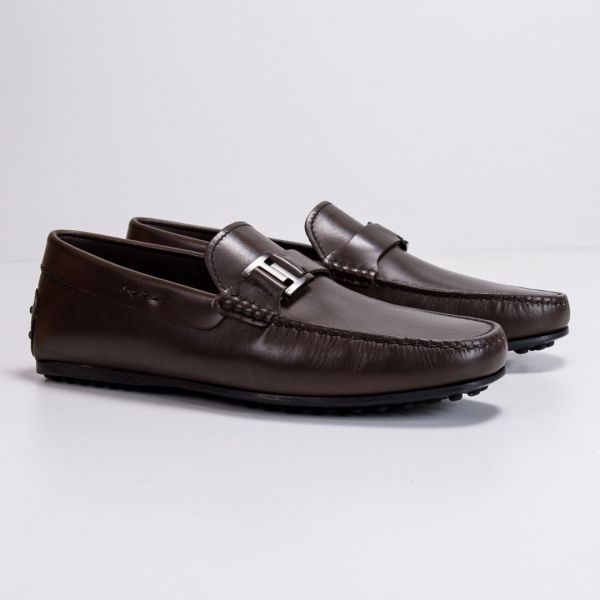 Мокасины Tod's Placca Doppia T City Gommino D90 Testa Moro.