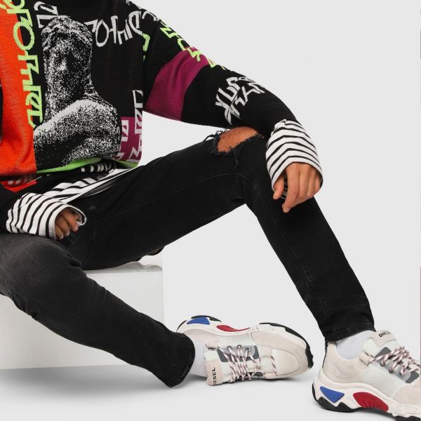 Кроссовки Diesel S-Kipper Low Lace Star White.