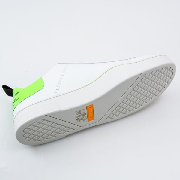 Кеды Diesel S-Clever Low Lace White/Green Fluo.