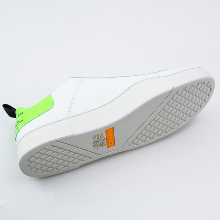 Кеди Diesel S-Clever Low Lace White/Green Fluo.