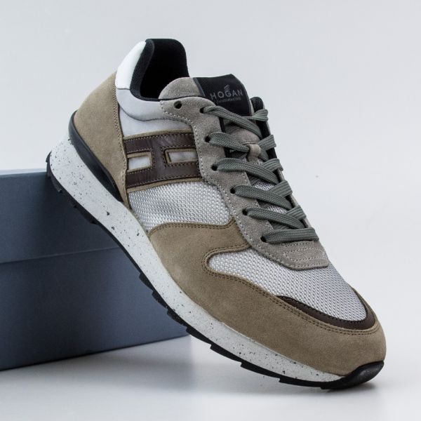 Кроссовки Hogan R261 Allacciato Tes Grigio.