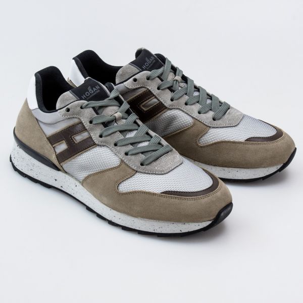 Кроссовки Hogan R261 Allacciato Tes Grigio.