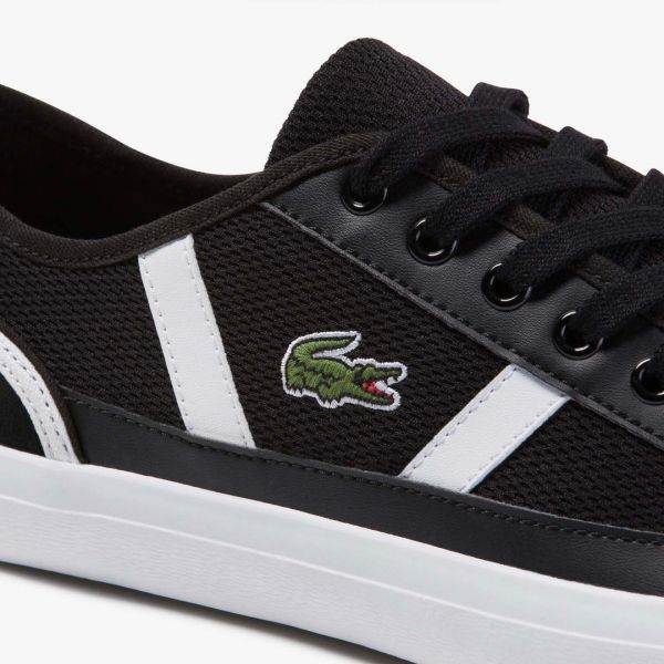 Lacoste Sideline 220 1 CMA CNV LTH BLK WHT brand centr