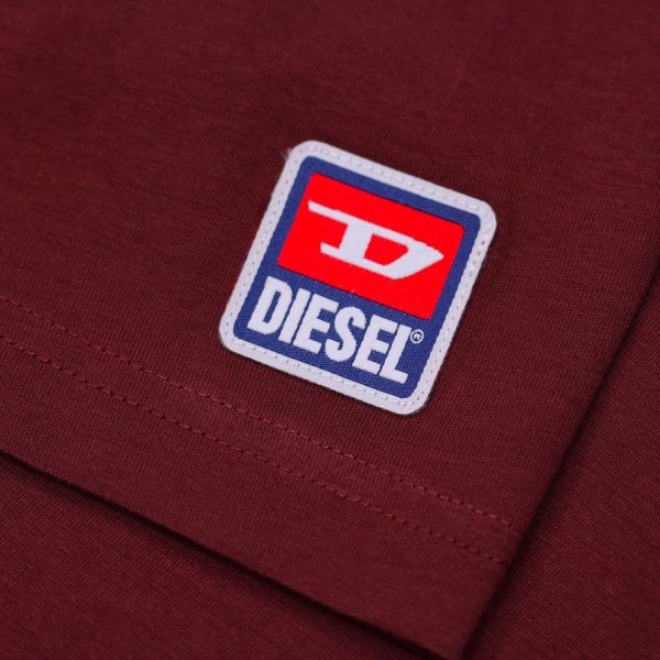 Футболка Diesel T-Just-Division-D bordo.