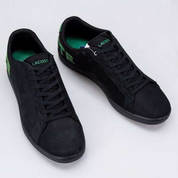 Кеды Lacoste Carnaby EVO 120 11 U SMA NUBUCK/SYN BLK/GRN.